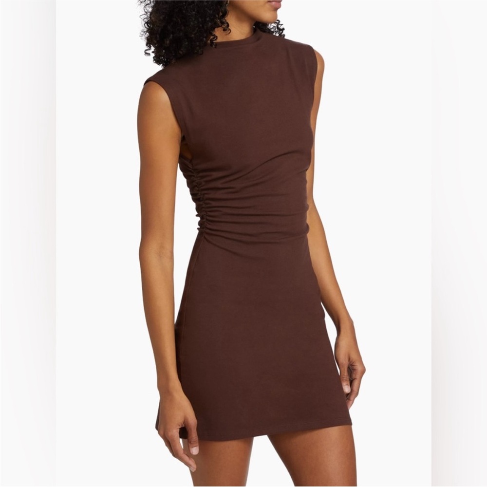Reformation Alden Dress in Cafe
